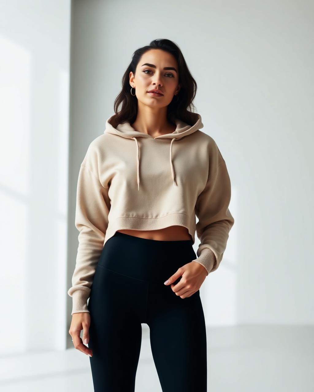 Layered hoodies and jackets